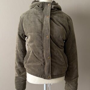Sky and Sparrow Khaki Corduroy Utility Jacket